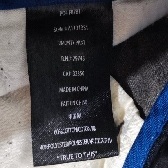 Volcom pants men's size 36X32 grey colour Vmonty straight lag Style# 11133S1 - Picture 7 of 14